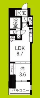 ミラージュパレス本町Depart【3階】の間取り