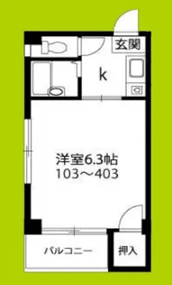 フローラルステージ桜ノ宮【4階】の間取り