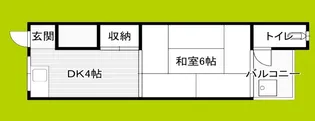 ホワイトハイツ加美【2階】の間取り