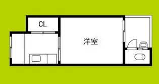 大阪港区市岡文化住宅A棟【1階】の間取り