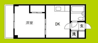 岡本ハイツ【3階】の間取り