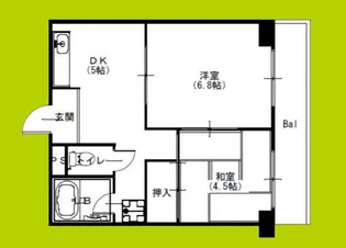 エクセレント上新サンウイング【2階】の間取り