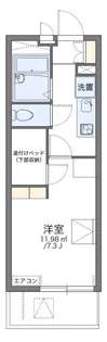 レオパレス金仙寺湖二号館【2階】の間取り