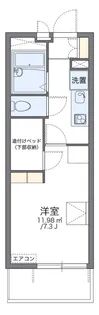 レオパレス金仙寺湖二号館【2階】の間取り
