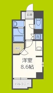 パークキューブ北浜【5階】の間取り