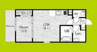 (仮称)ジーメゾン岸和田クレリア【2階】の間取り