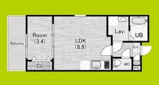 (仮称)ジーメゾン岸和田クレリア【3階】の間取り
