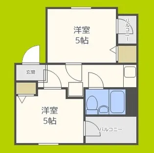 エストマーレ鶴見1番館【2階】の間取り