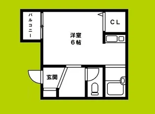 中市マンション【2階】の間取り
