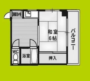 清水谷喜多ビル【3階】の間取り