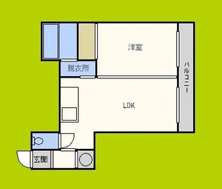 ロイヤル加美北【5階】の間取り