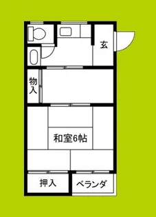 ユートーマンション【2階】の間取り