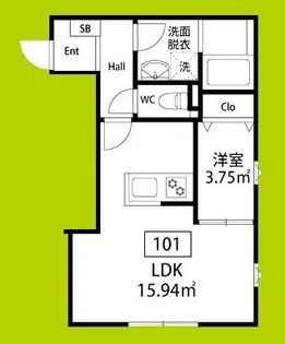 フェリーチェ泉大津【1階】の間取り