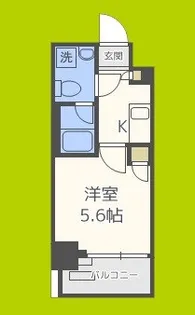 クレビオス南堀江【5階】の間取り