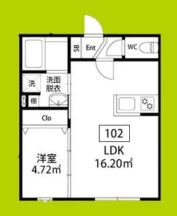 フェリーチェ泉大津【1階】の間取り