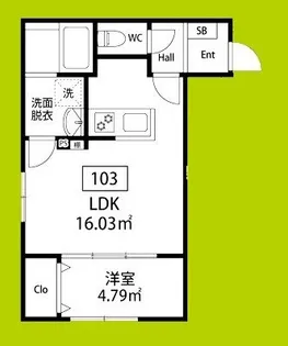 フェリーチェ泉大津【1階】の間取り
