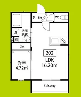 フェリーチェ泉大津【2階】の間取り