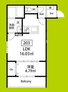 フェリーチェ泉大津【2階】の間取り