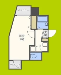 ディナスティ福島【7階】の間取り