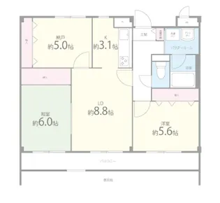 グラン ビヤンフェ【1階】の間取り