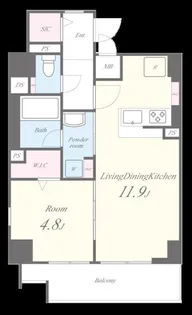 Arome梅田【6階】の間取り