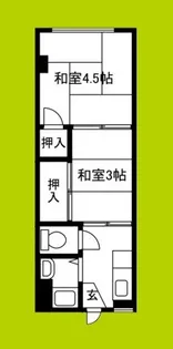 グロー東加賀屋【4階】の間取り