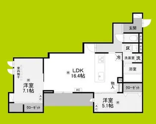 ラ メゾン ピック 中百舌鳥II【1階】の間取り