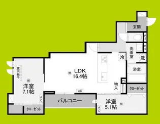 ラ メゾン ピック 中百舌鳥II【2階】の間取り