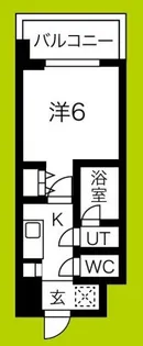 スプランディッド難波【5階】の間取り