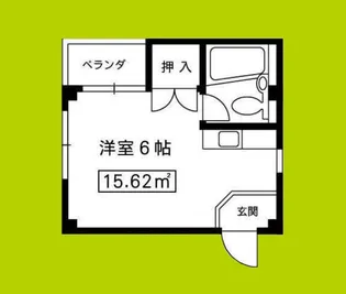 ONLY ONE港区夕凪【4階】の間取り