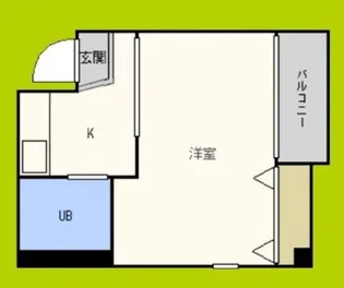 ベルコート桃谷【5階】の間取り