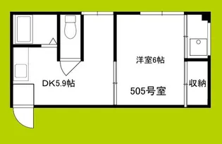 長堀三栄プラザ【5階】の間取り