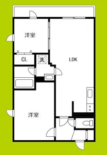 プレステージ14番館【4階】の間取り