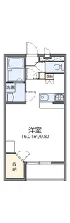 レオパレス島之内【3階】の間取り