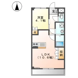 エトワール新在家【5階】の間取り