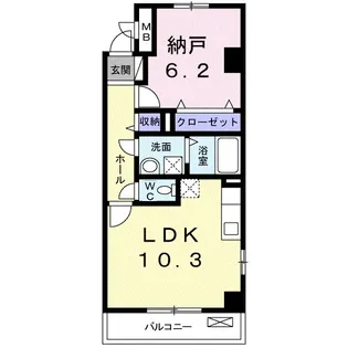 グレイスコート【1階】の間取り