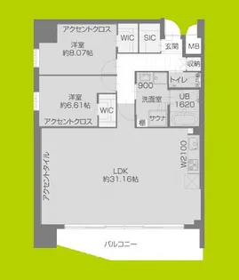 プレジオ北浜【8階】の間取り