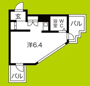 朝日プラザ梅田北デラ・リブジェ【7階】の間取り