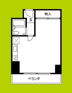 南堀江スカイハイツ【6階】の間取り