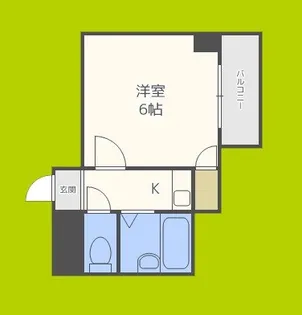 ロイヤルレスト芦原【6階】の間取り