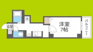 ハウスアイ杭全【4階】の間取り