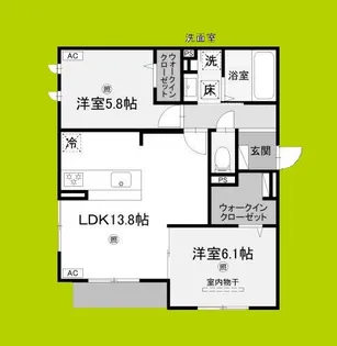 Porto Sereno【1階】の間取り