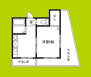 レジデンス緑橋【4階】の間取り