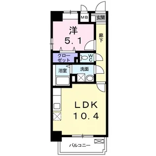 コーナーズ・ビルディング【1階】の間取り