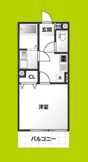 ALEGRIA泉佐野鶴原South【3階】の間取り