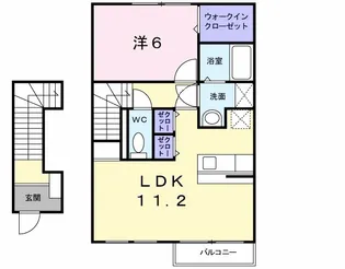 ブルック・コートA棟【2階】の間取り