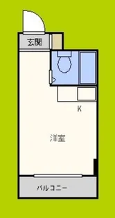 シティハイツ桃谷【7階】の間取り