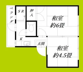 旭マンション【3階】の間取り