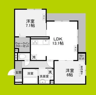 エクシードⅡ【1階】の間取り