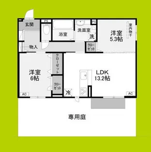 エクシードⅡ【1階】の間取り
